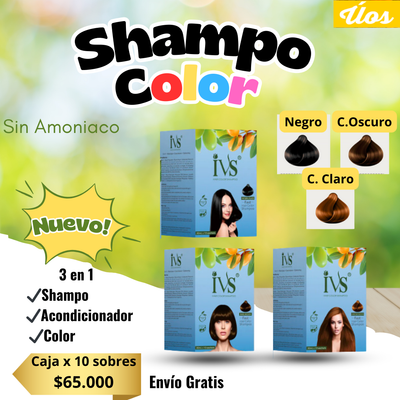 Tinte Instantaneo Natural IVS 3 en 1 Sin Amoniaco